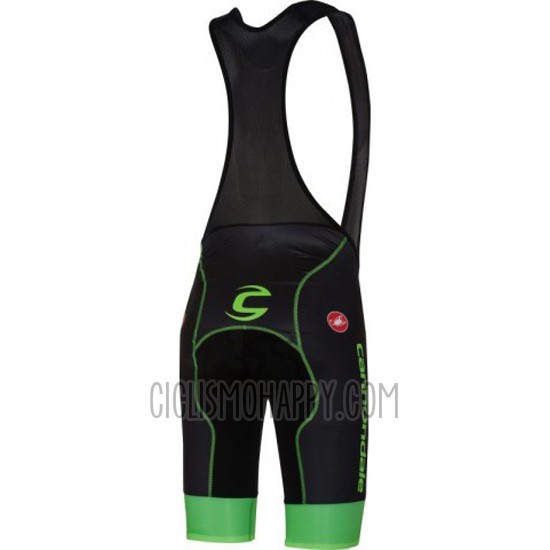 Cannondale Cycling Jersey Bib Short 2016 Men Short Sleeve Black and Green